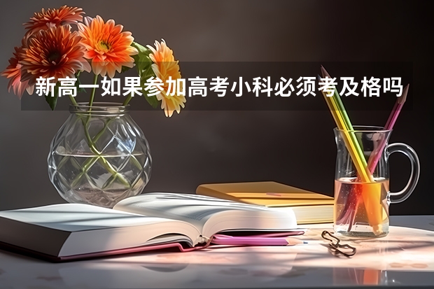 新高一如果参加高考小科必须考及格吗?