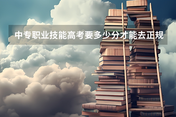 中专职业技能高考要多少分才能去正规的全日制大专/本科？