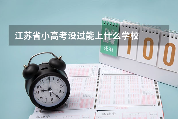 江苏省小高考没过能上什么学校