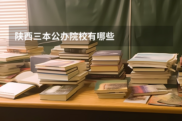 陕西三本公办院校有哪些