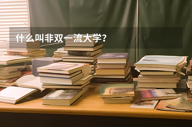 什么叫非双一流大学？