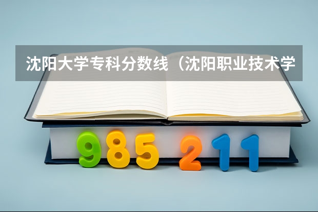 沈阳大学专科分数线（沈阳职业技术学院分数 急啊 ~~）