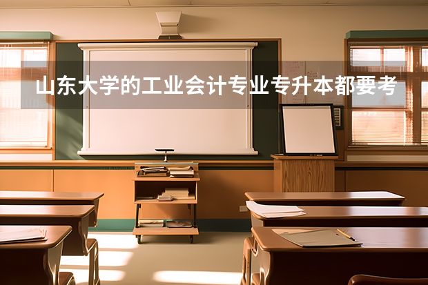 山东大学的工业会计专业专升本都要考试什么科目?