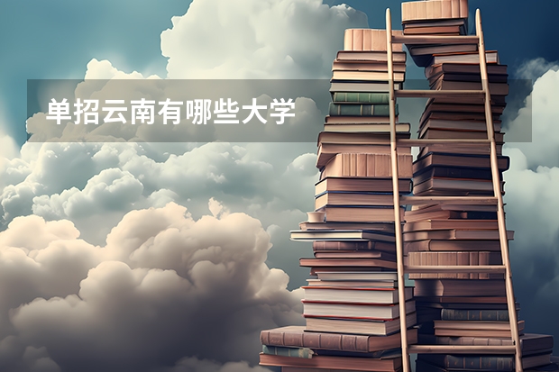 单招云南有哪些大学