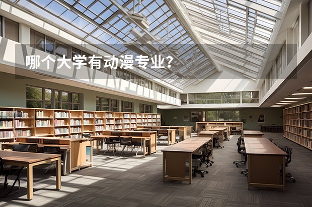 哪个大学有动漫专业？