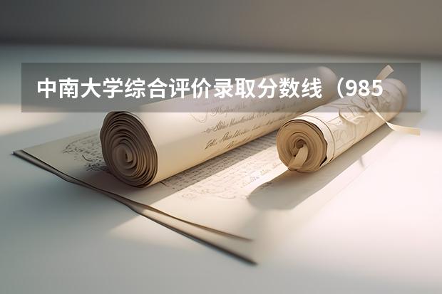 中南大学综合评价录取分数线（985大学排名及分数线）