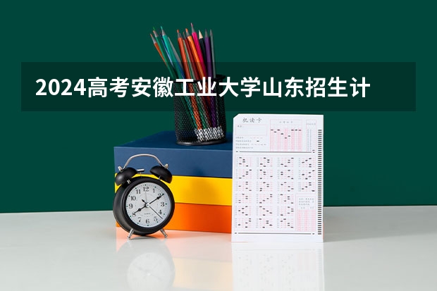 2024高考安徽工业大学山东招生计划 招多少人