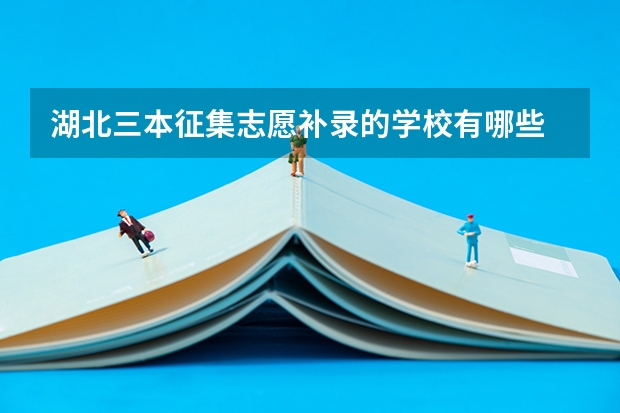 湖北三本征集志愿补录的学校有哪些