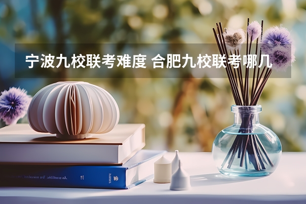 宁波九校联考难度 合肥九校联考哪几所