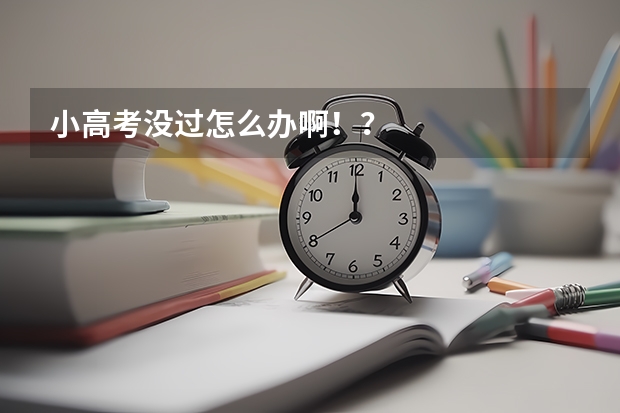 小高考没过怎么办啊！？