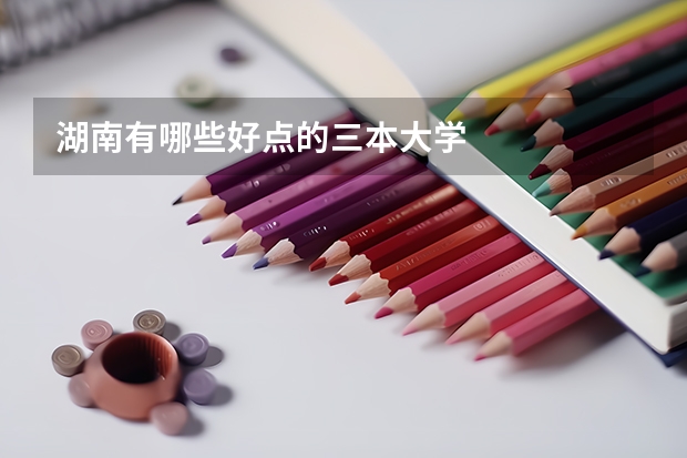 湖南有哪些好点的三本大学